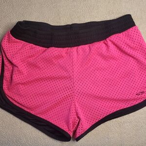 Champion Women's Black and Pink Athletic Shorts
